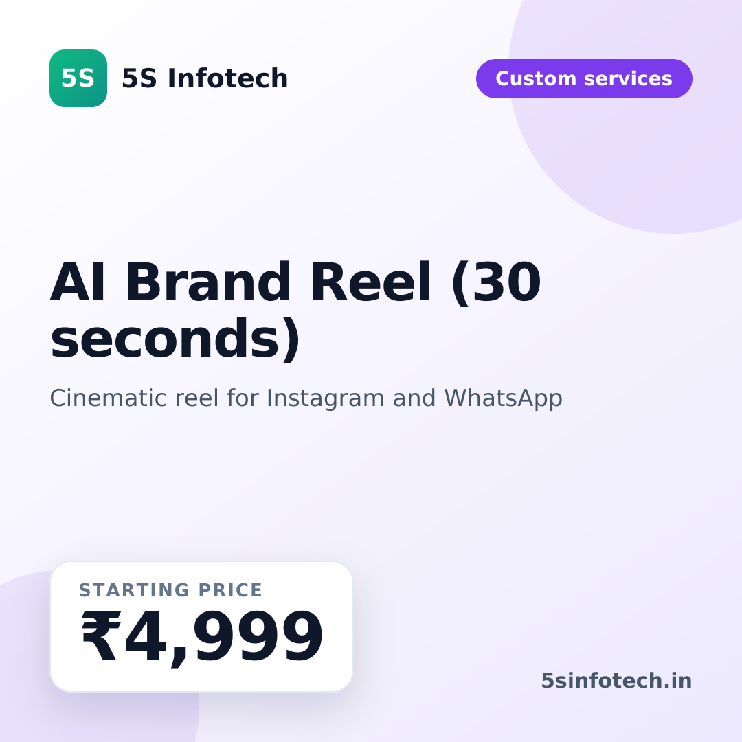 AI Brand Reel (30 seconds)